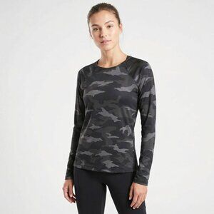 Athleta Camo Long Sleeve Top | Size XL